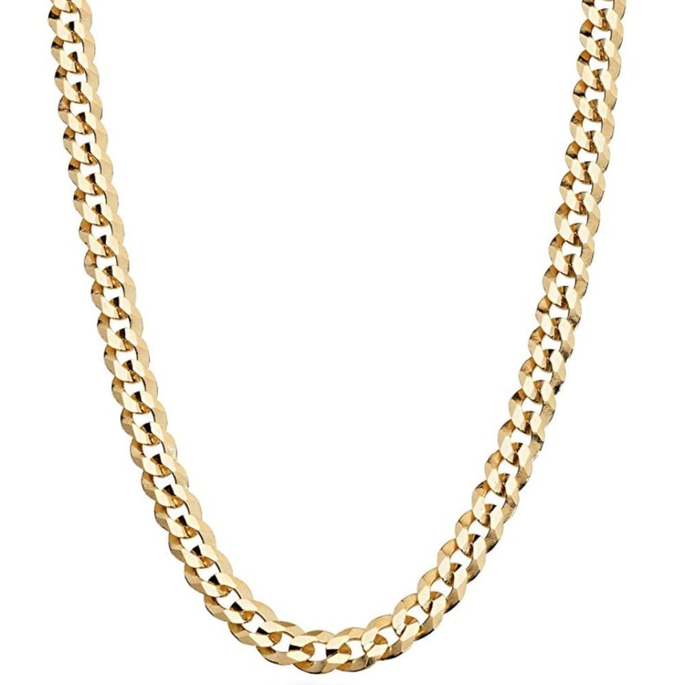 18k Solid Gold Over Sterling Silver 5mm Stamped